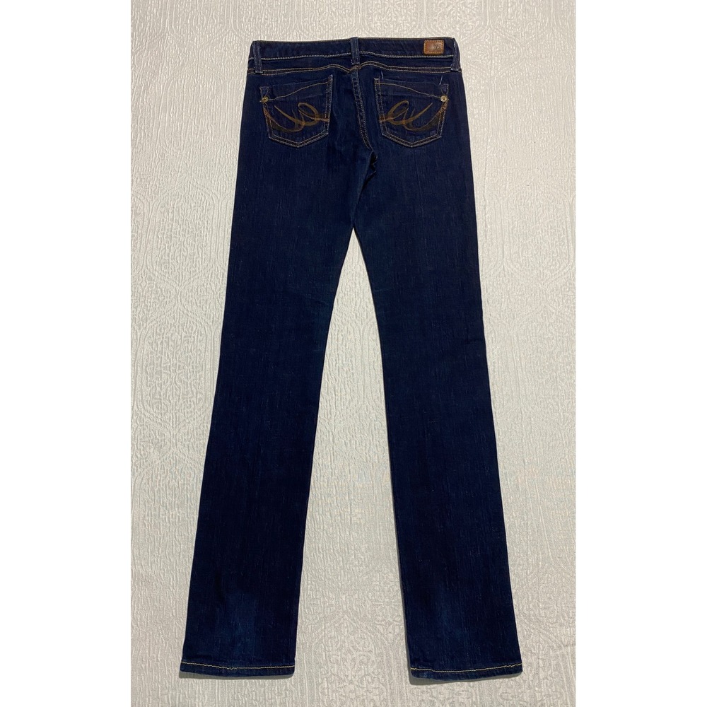 X2 Quality Denim Skinny W01 Embroidered Pockets Women's Jeans Size 0‎ Blue 30x33